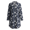 Liquette manches longues boutonnée Winter Dreams Blue Night