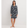 Liquette manches longues boutonnée Winter Dreams Blue Night