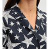 Liquette manches longues boutonnée Winter Dreams Blue Night