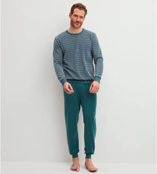 Pyjama en éponge homme Relax Terry Dark Petrol