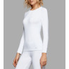 T-shirt manches longues thermo femme blanc