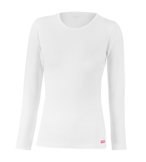T-shirt manches longues thermo femme blanc