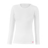 T-shirt manches longues thermo femme blanc