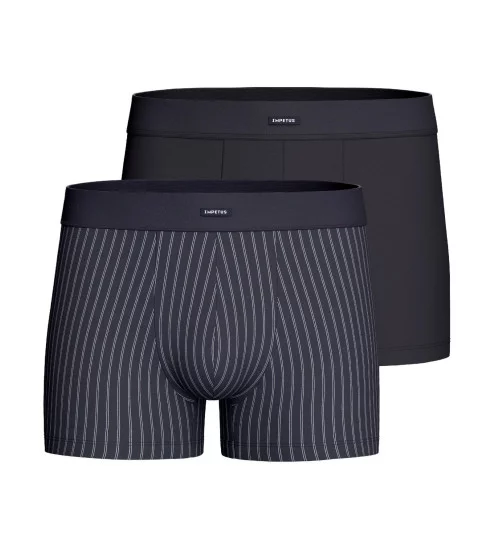 Lot de 2 boxers confort Navy Blue Stripes
