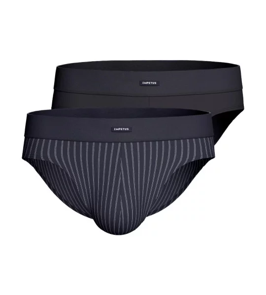 Lot de 2 slips confort Navy Blue Stripes