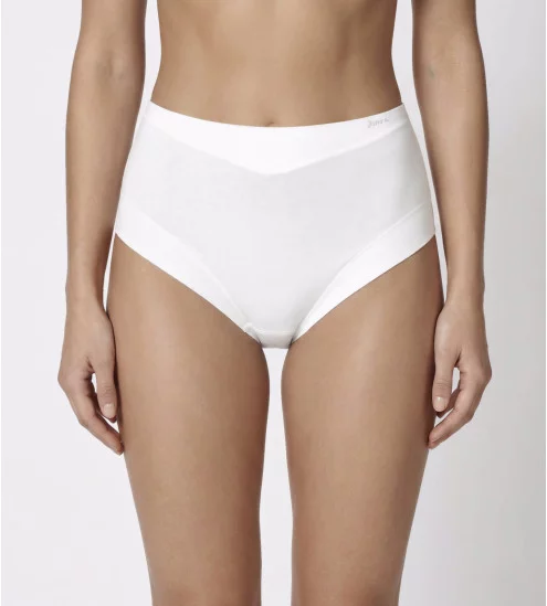 Culotte haute invisible Cotton Band Blanc
