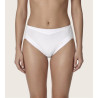 Slip brésilien invisible Cotton Band Blanc