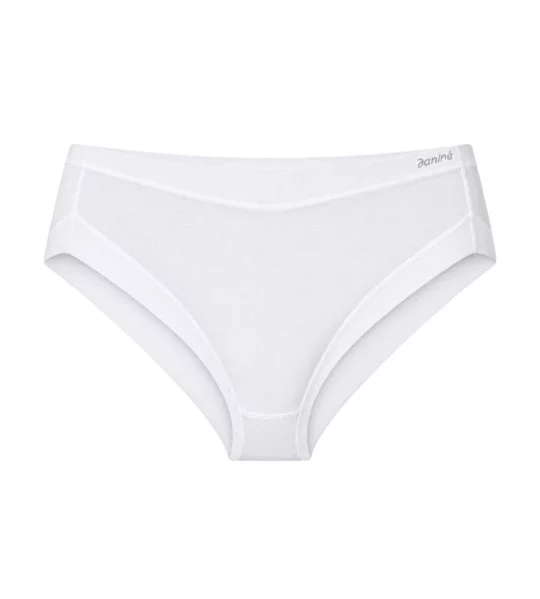 Slip brésilien invisible Cotton Band Blanc
