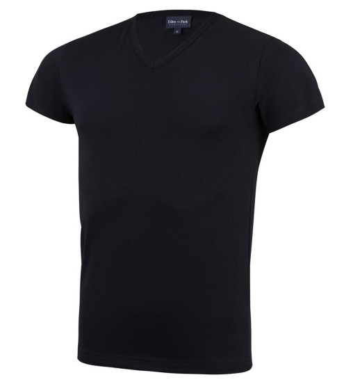 Kurzarm-T-Shirt V-Neck-Hals