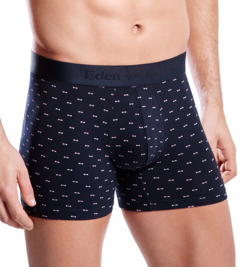 Boxer motif noeuds papillon 39 MARINE