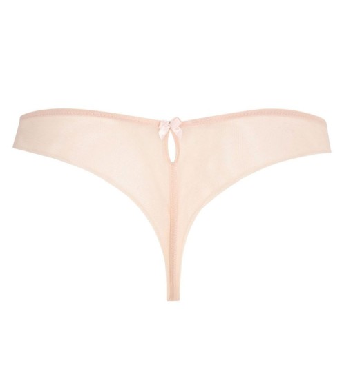 Nude Seide Prall Thong
