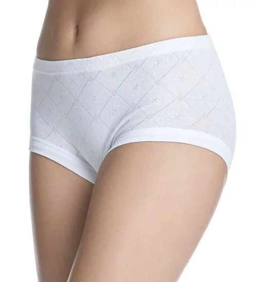 White Jacquard Cotton Top Slip