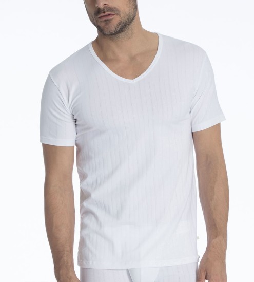 T-shirt col V Pure & Style...