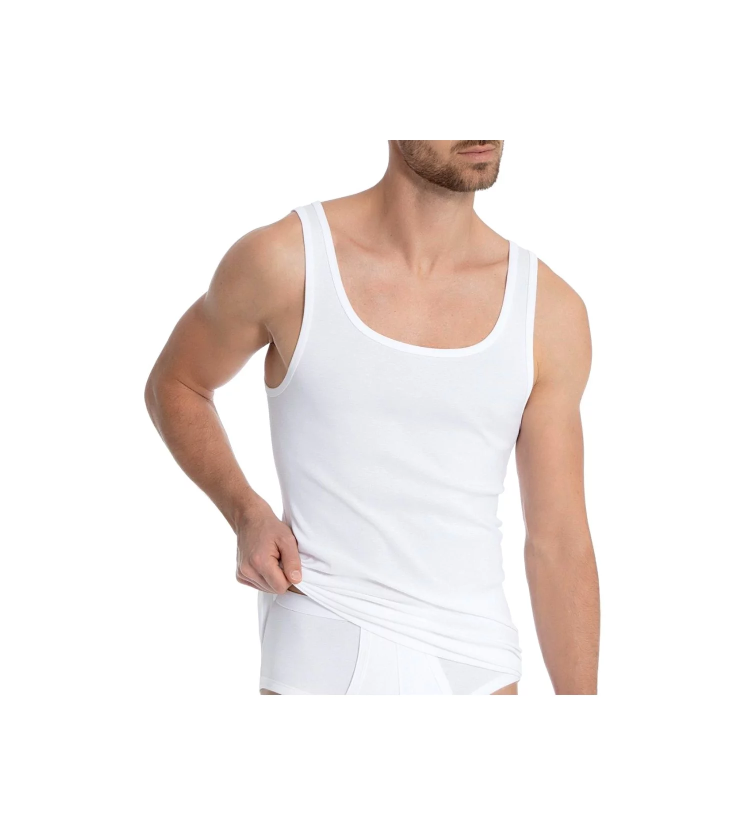 Marcel Classic Twisted Coton homme BLANC