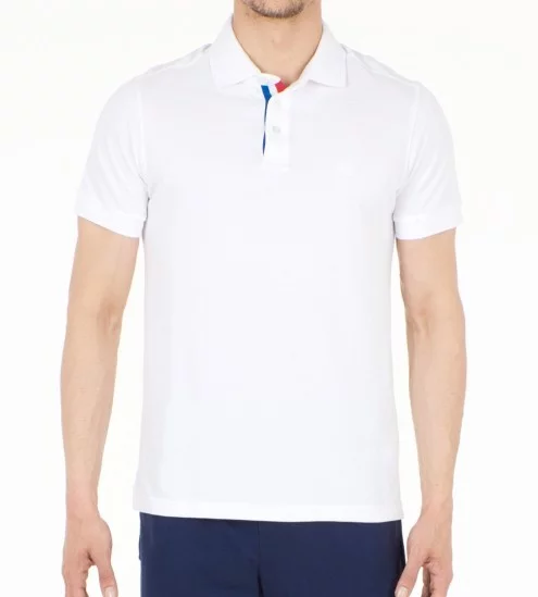 Louis White Kurzarm Polo