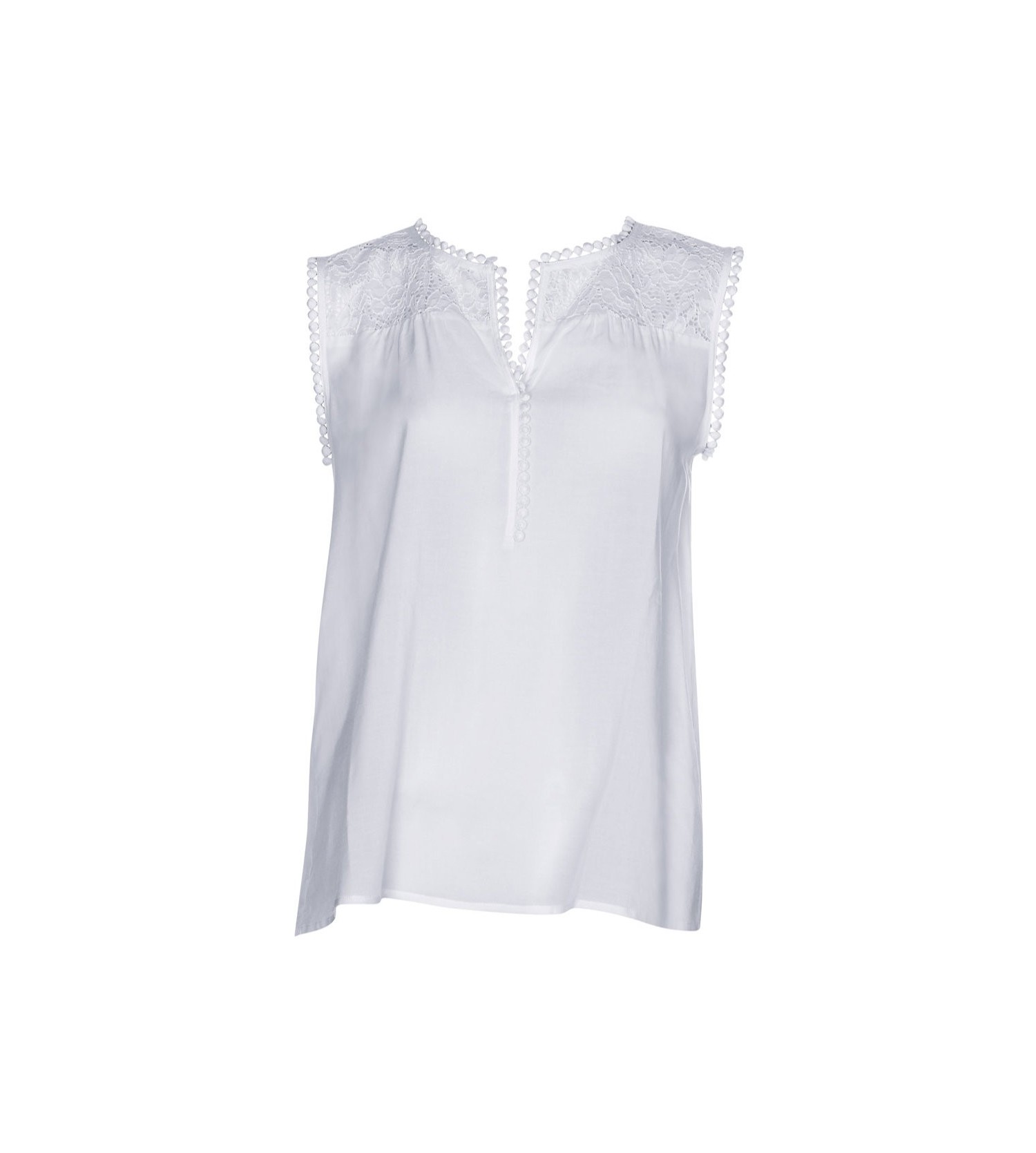 Tunique de plage en viscose BLANC Tunique de plage en viscose BLANC