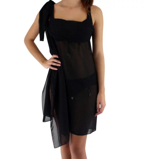 Paréo Robe de Plage NOIR 70