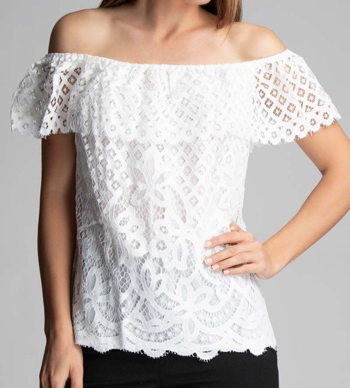 Top volant macramé Gitane...