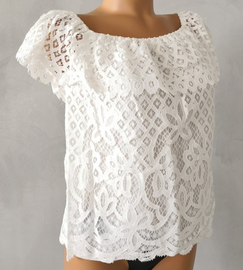 Natural Gypsy Macrame Top Top