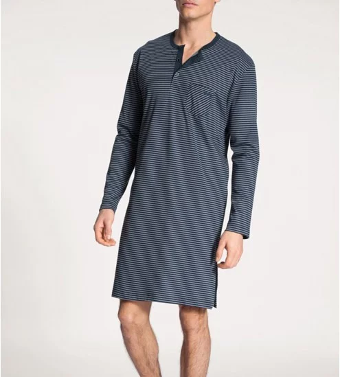 Chemise de nuit homme rayée...