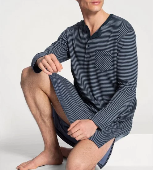 Chemise de nuit homme rayée...