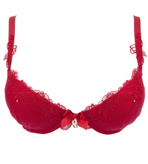 Red Venice Evening Bra