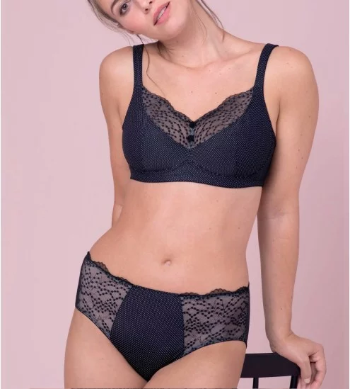 Orely black embroidered...