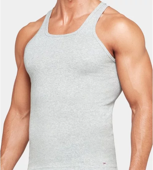 Débardeur homme en coton Gris