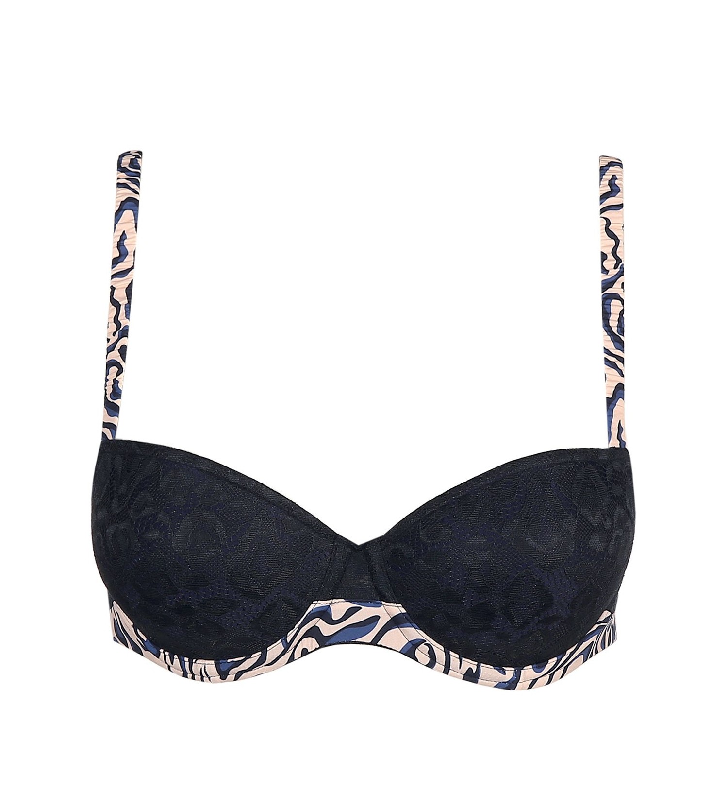 Soutien-Gorge Barbara Totem Corbeille Mousse Bleu/Violet Taille 85B - Neuf Avec Étiquettes