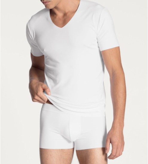 Tencel Clean Line Weißes...