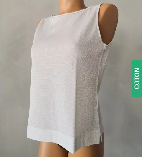 Top en coton scintillant...