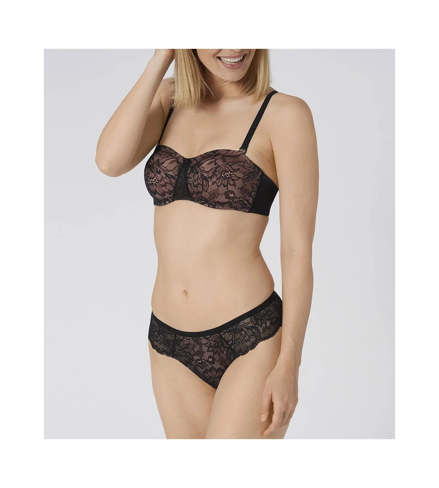 Ensemble soutien gorge on sale string grande taille