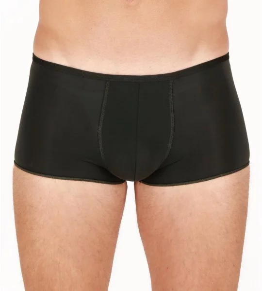 Shorty homme seconde peau Plumes NOIR