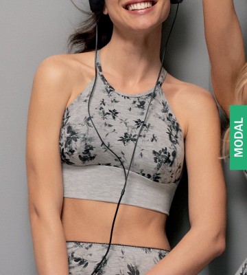 Brassière en modal Compet' Zen Gris Zen