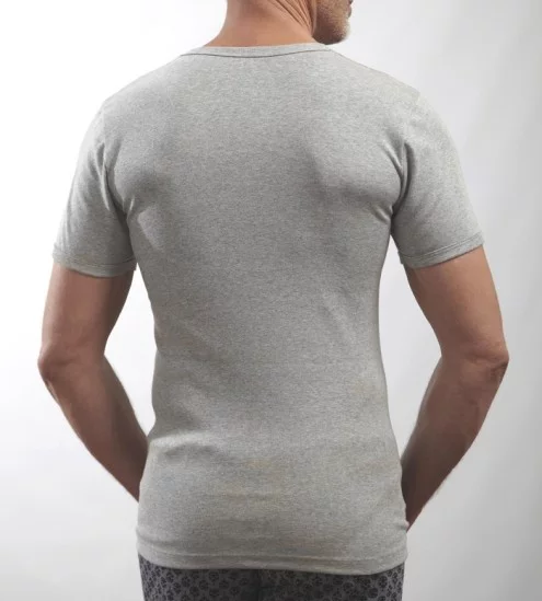 Gray combed cotton men's...