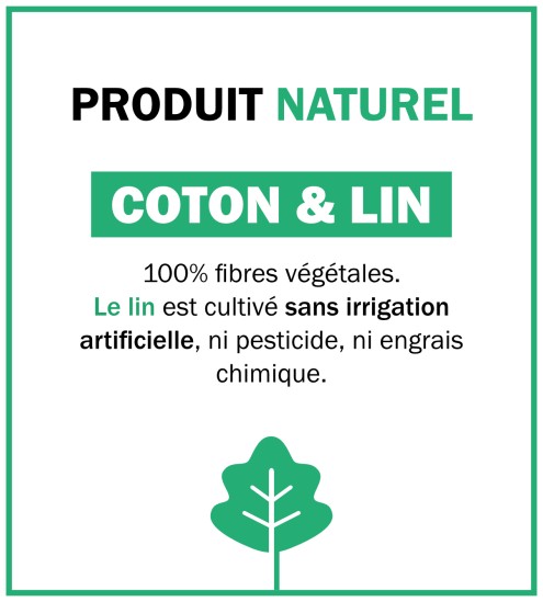 T-shirt en lin et dos Macramé 930 Menthe