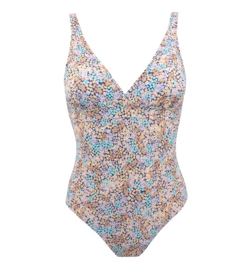 Maillot 1P fleuri Scala Lilas 64