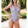 Maillot 1P fleuri Scala Lilas 64