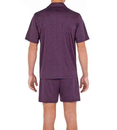Pyjama court avec chemise Giens I0RA Navy Print