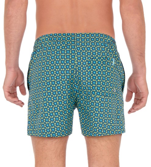 Short de plage Miramar IOPF Turquoise Print
