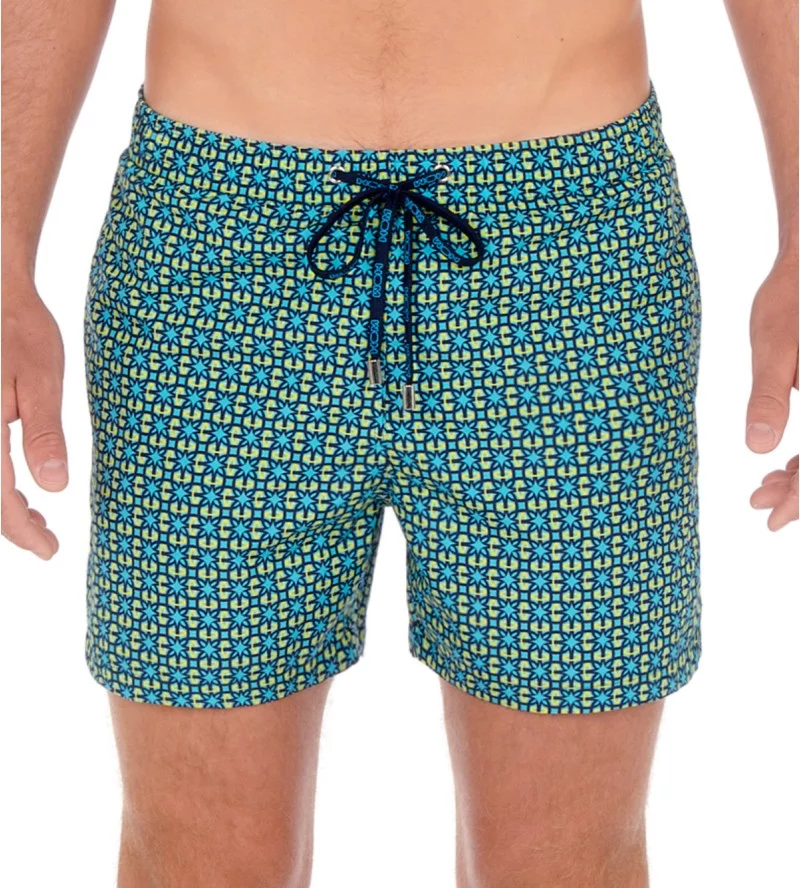 Short de plage Miramar IOPF Turquoise Print
