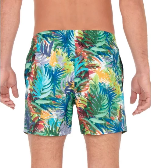 Short de plage Palms P123 Green Print