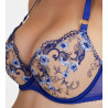 Soutien-gorge push-up brodé Idylle Les Mots Bleus