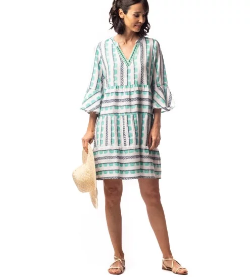 Robe d'été imprimée en...