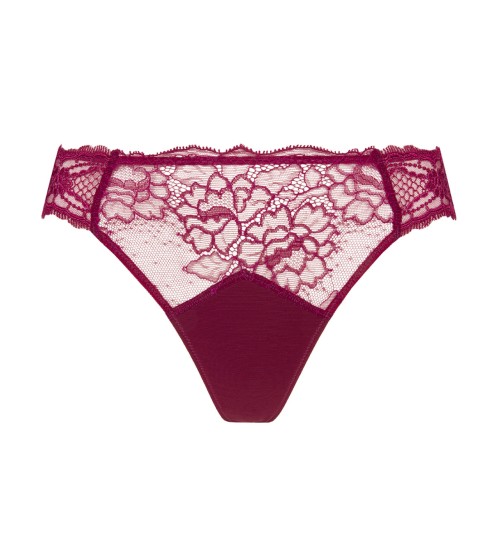 Tanga Sublime en Dentelle Fuchsia Sublime