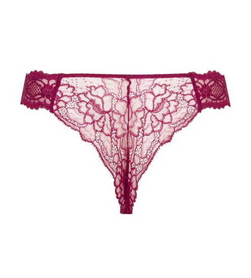Tanga Sublime en Dentelle Fuchsia Sublime