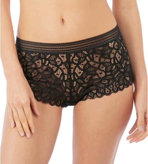 Shorty in black refined lace