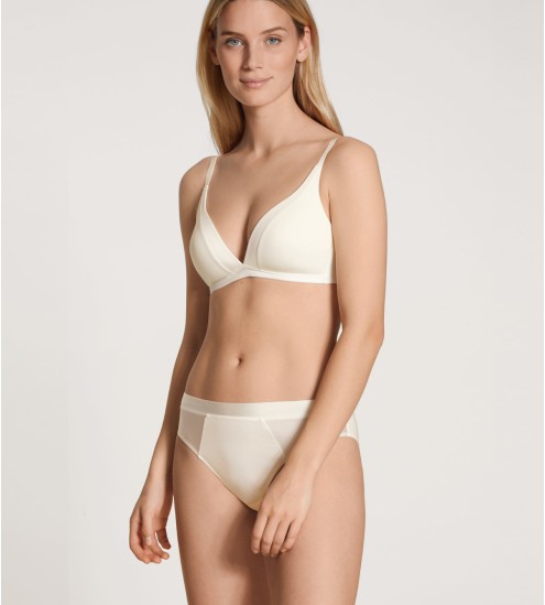 Slip avec bords en satin Cate IVOIRE 911