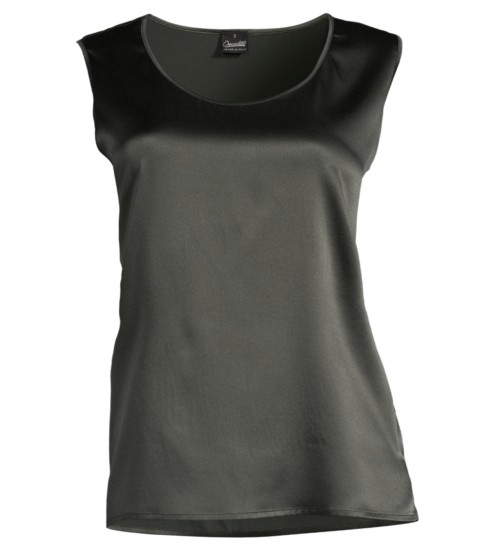 Caraco en satin de Soie stretch 932 Bosco