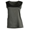 Caraco en satin de Soie stretch 932 Bosco